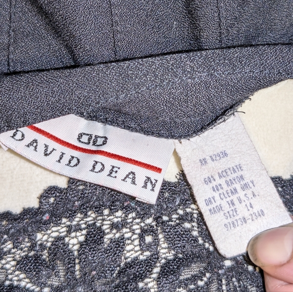 Women's David Dean skirt. Black. Sz. 14. Like New. - Picture 4 of 4